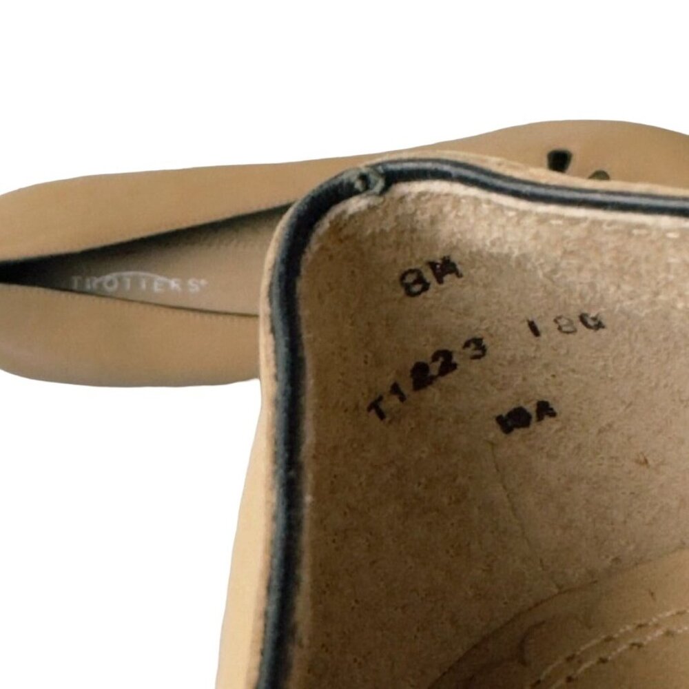 TROTTERS Women’s Shoes Tan Leather Dress Flats Size 8M - Picture 11 of 16